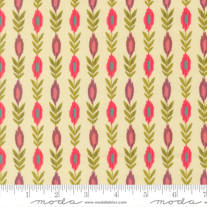 Sitara Vines Cream 11984 11 by Crystal Manning for Moda