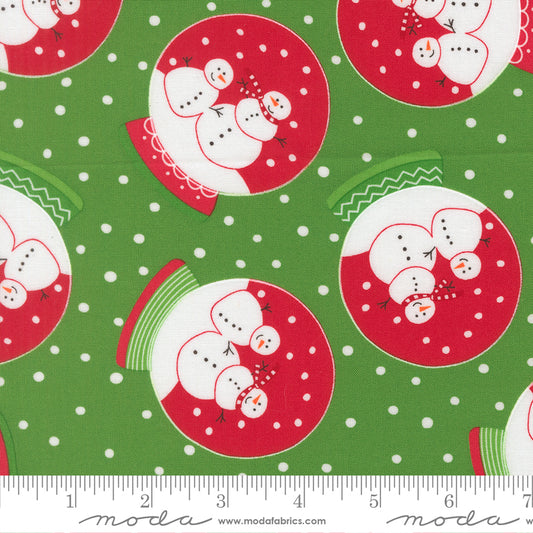 Snow Time - Snow Globe Evergreen - 22500 13 by Me and My Sister Designs for Moda