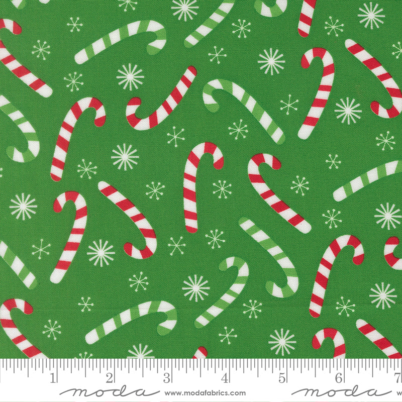Snow Time - Candy Cane Evergreen - 22503 13 by Me and My Sister Designs for Moda