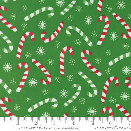 Snow Time - Candy Cane Evergreen - 22503 13 by Me and My Sister Designs for Moda