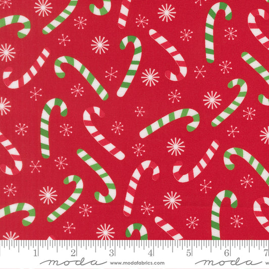 Snow Time - Candy Cane Poinsettia Red - 22503 14 by Me and My Sister Designs for