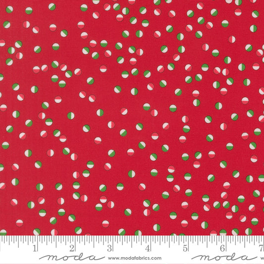 Snow Time - Jolly Dots Poinsettia Red - 22506 14 by Me and My Sister Designs for Moda