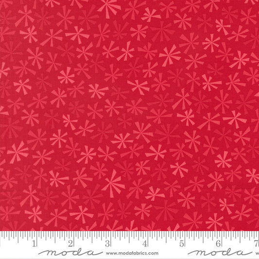 Snow Time - Tinsel Blenders Poinsettia Red - 22507 14 by Me and My Sister Designs for Moda