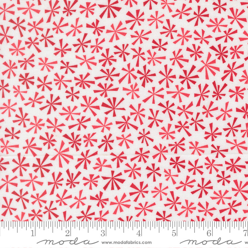 Snow Time - Tinsel Blenders Winter White Red - 22507 24 by Me and My Sister Designs for Moda