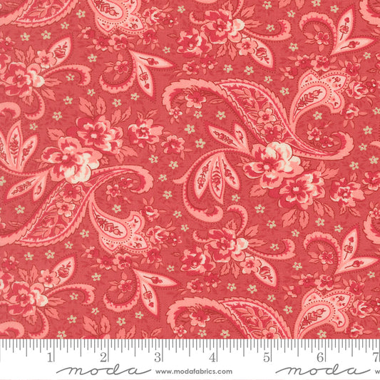 Petals and Polka Dots Pretty Paisley Tea Rose - 3081 17 - by Bunny Hill Designs for Moda