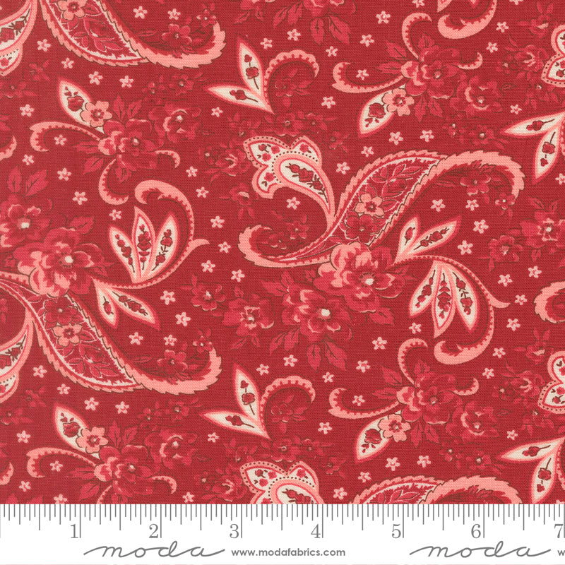 Petals and Polka Dots Pretty Paisley Rose - 3081 20 - by Bunny Hill Designs for Moda