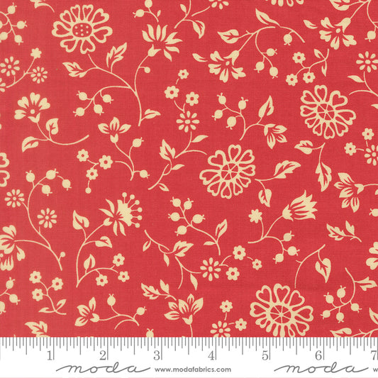 Petals and Polka Dots Fleurs Florals Tea Rose - 3082 18 - by Bunny Hill Designs for Moda