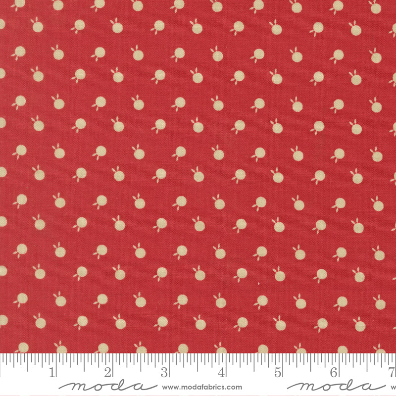Petals and Polka Dots Berry Dots Rose - 3086 19 - by Bunny Hill Designs for Moda