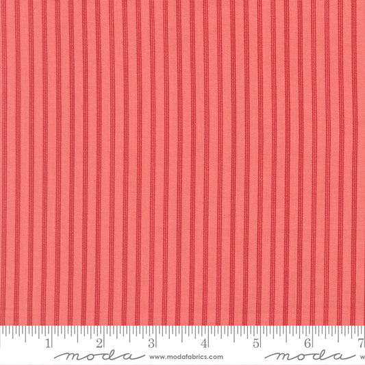 Petals and Polka Dots Berry Stripes - 3087 16 - by Bunny Hill Designs for Moda