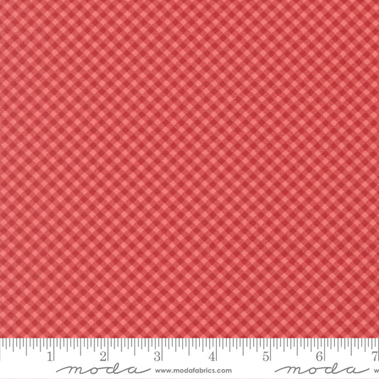 Petals and Polka Dots Gingham Checks and Plaids Berry - 3088 16 - by Bunny Hill Designs for Moda