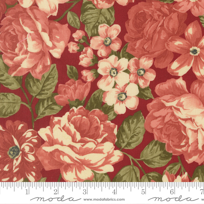 Ambiance Rose Bouquets Large Floral - 44410 13 by 3 Sisters for Moda
