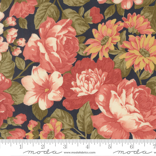 Ambiance Midnight Bouquets Large Floral - 44410 16 by 3 Sisters for Moda