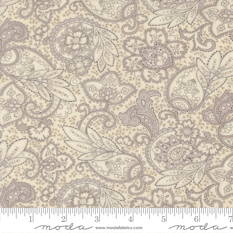 Ambiance Porcelain Silver Paisley - 44411 22 by 3 Sisters for Moda