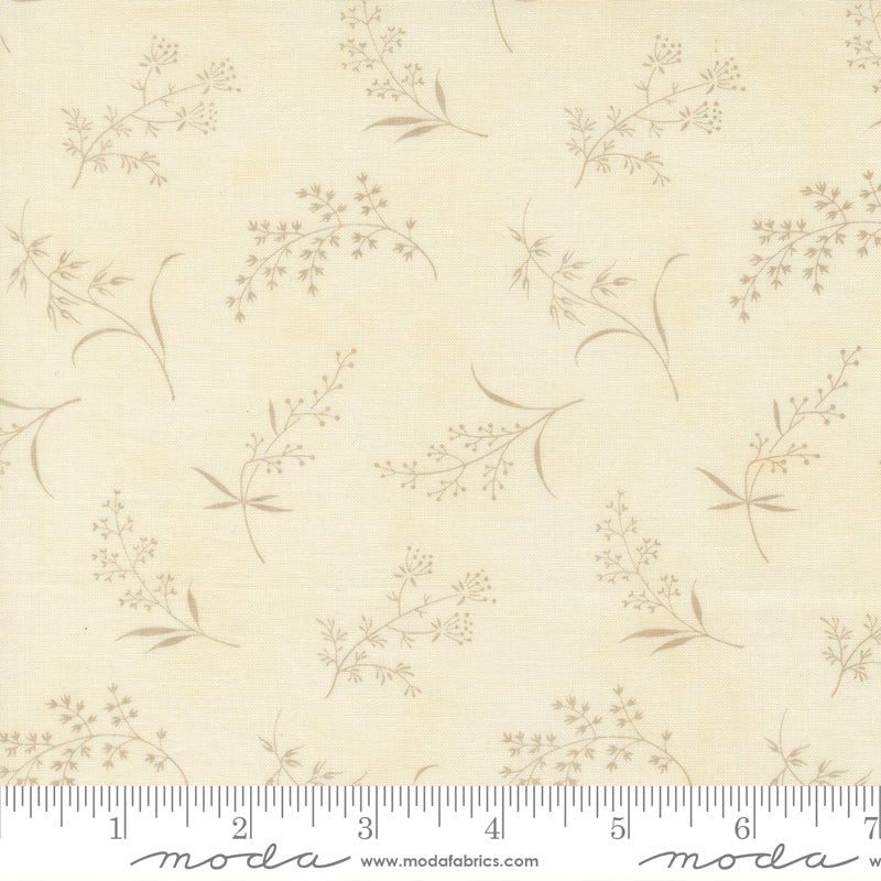 Ambiance Porcelain Silver Silhouettes Florals - 44414 11 by 3 Sisters for Moda