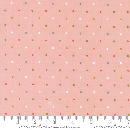 Magic Dot Basics - Carnation 5230 52 by Lella Boutique for Moda