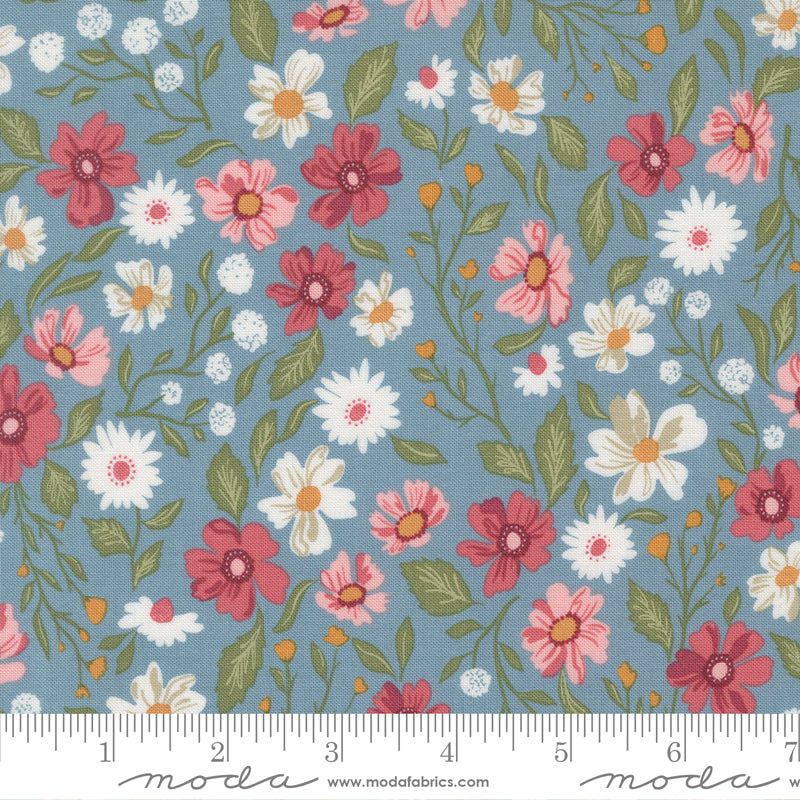 Wild Honey Wildflower Dance Sky 5250 14 by Lella Boutique for Moda