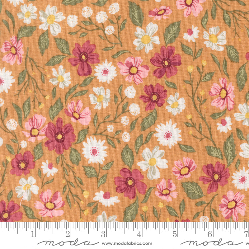 Wild Honey Wildflower Dance Florals Honey 5250 16 by Lella Boutique for Moda