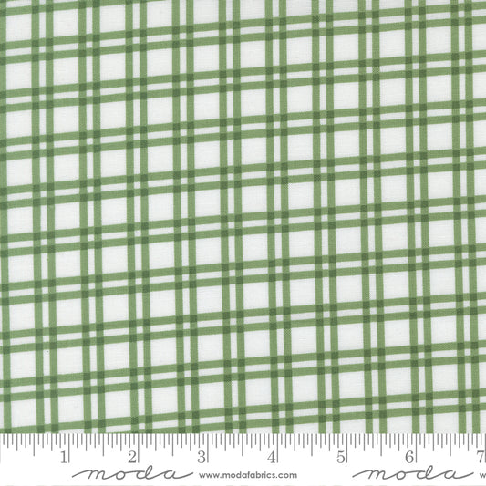 Blueprint Plaid White Grass - 55332 28 by Camille Roskelley for Moda