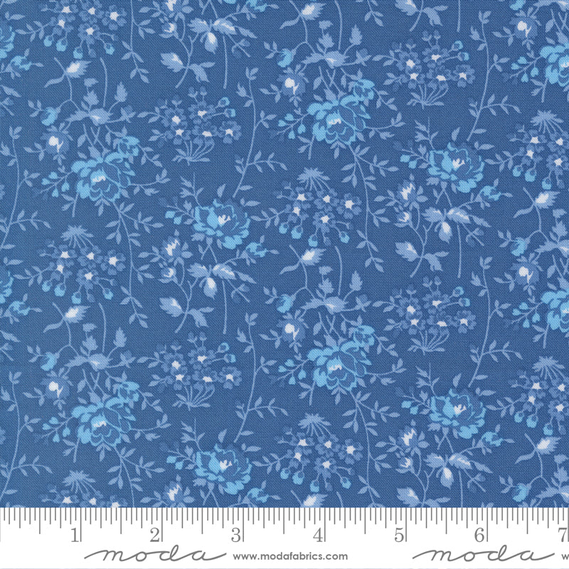 Blueprint Bloomsbury Florals Sea - 55333 17 by Camille Roskelley for Moda