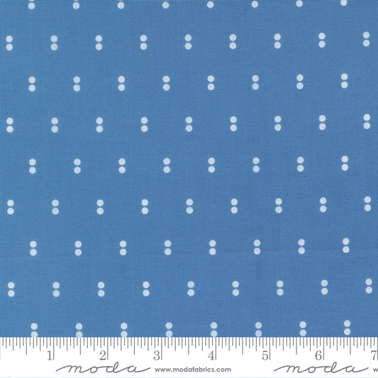 Blueprint Dots Blue - 55334 15 by Camille Roskelley for Moda