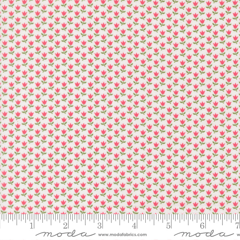 A Cat Named Stitch June Small Floral Tulip Rosie - 55347 11 - by Camille Roskelley for Moda