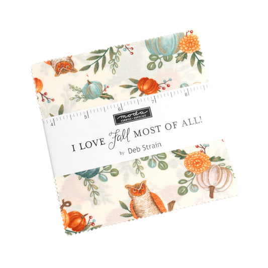 I Love Fall Most of All Charm Pack by Deb Strain for Moda