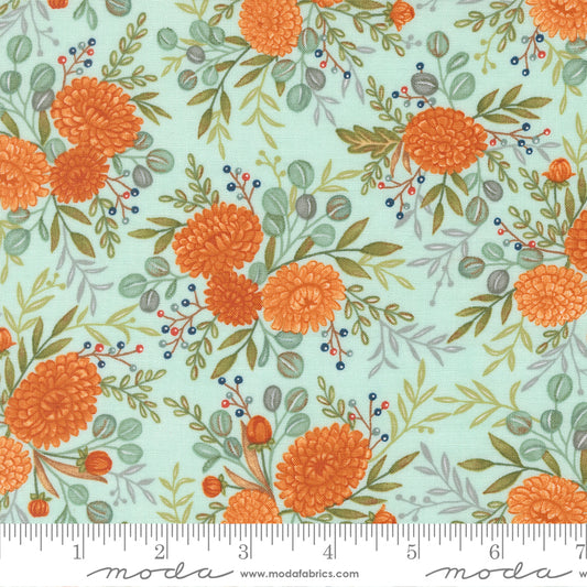 I Love Fall Most of All - Fall Floral Aqua 56141 13