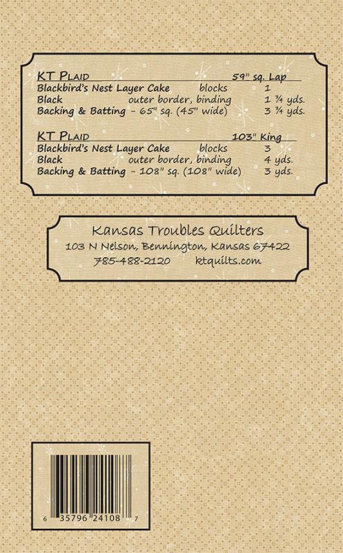 KT Plaid Quilt Pattern by Kansas Troubles Quilters