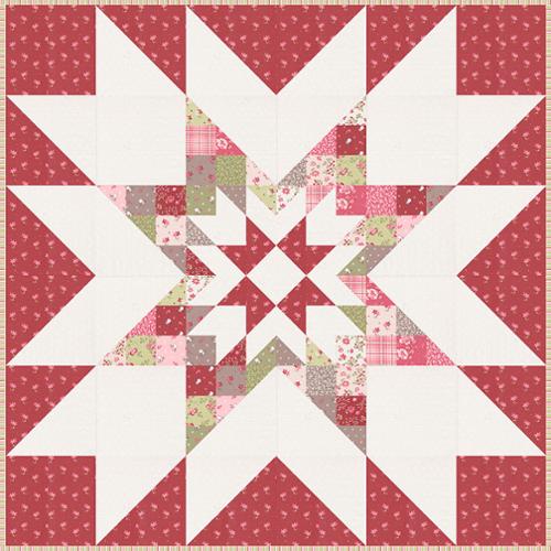 Snowdrop Quilt Kit featuring A Very Sweet Christmas by Bunny Hill Designs for Moda