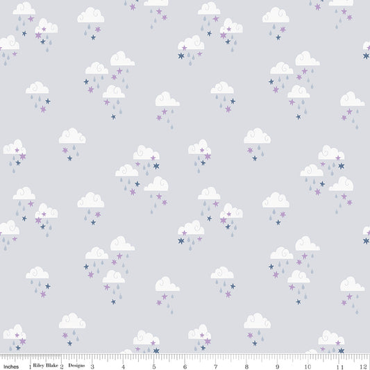 Twinkle Little Star Dream Skies Gray - C16303-GRAY