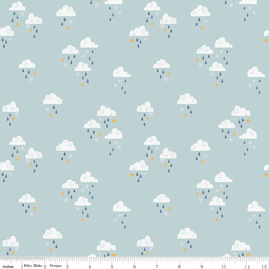 Twinkle Little Star Dream Skies Mist - C16303-MIST