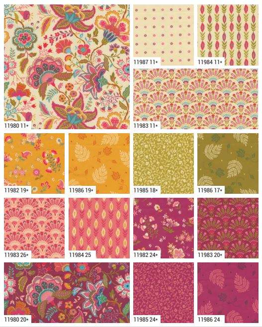 Sitara Fat Quarter Bundle by Crystal Manning for Moda