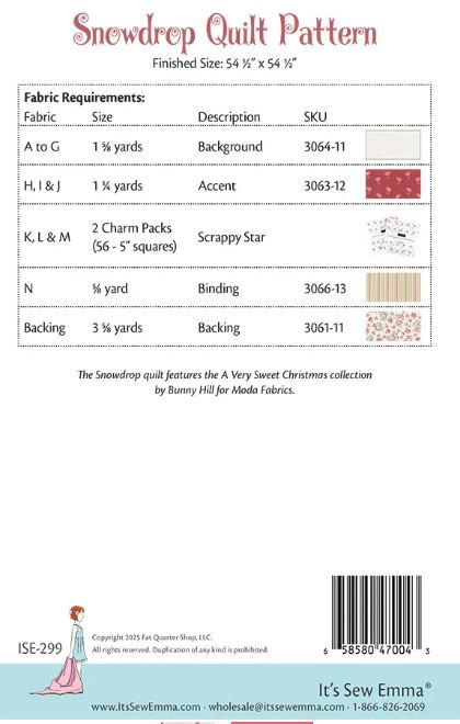 Snowdrop Quilt Pattern