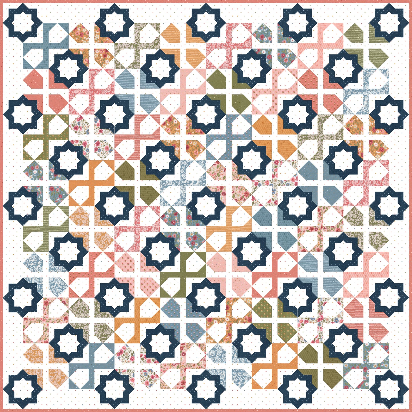 Dreamer Quilt Kit featuring Wild Honey by Lella Boutique