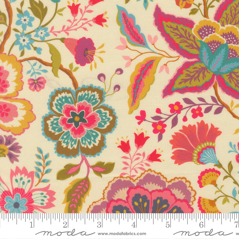 Sitara Jasmine Cream 11980 11 by Crystal Manning for Moda