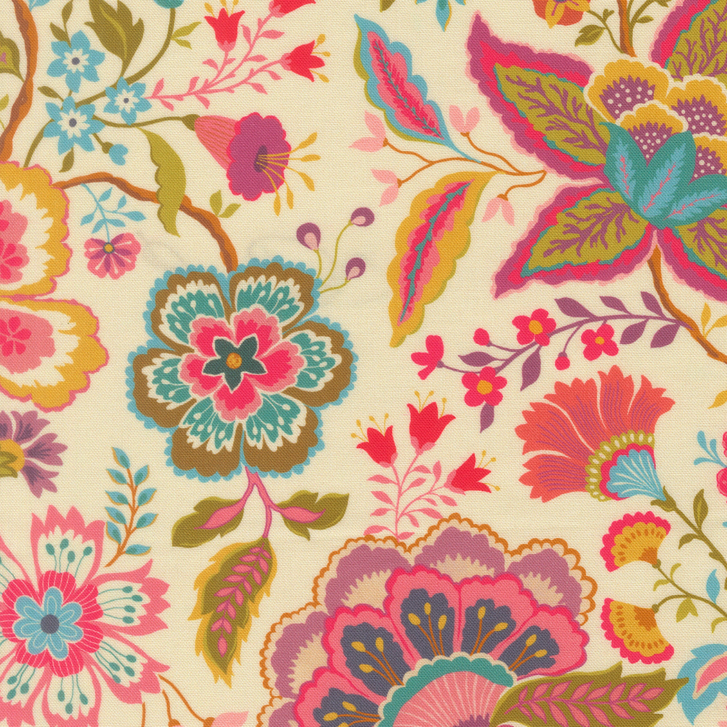 Sitara Jasmine Cream 11980 11 by Crystal Manning for Moda