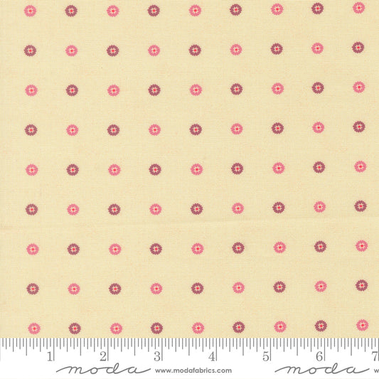 Sitara Floret Cream 11987 11 by Crystal Manning for Moda