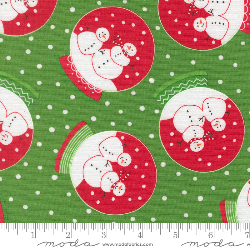 Snow Time - Snow Globe Evergreen - 22500 13 by Me and My Sister Designs for Moda