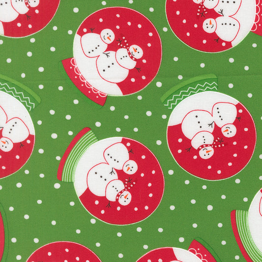 Snow Time - Snow Globe Evergreen - 22500 13 by Me and My Sister Designs for Moda