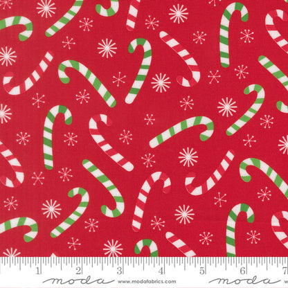 Snow Time - Candy Cane Poinsettia Red - 22503 14 by Me and My Sister Designs for