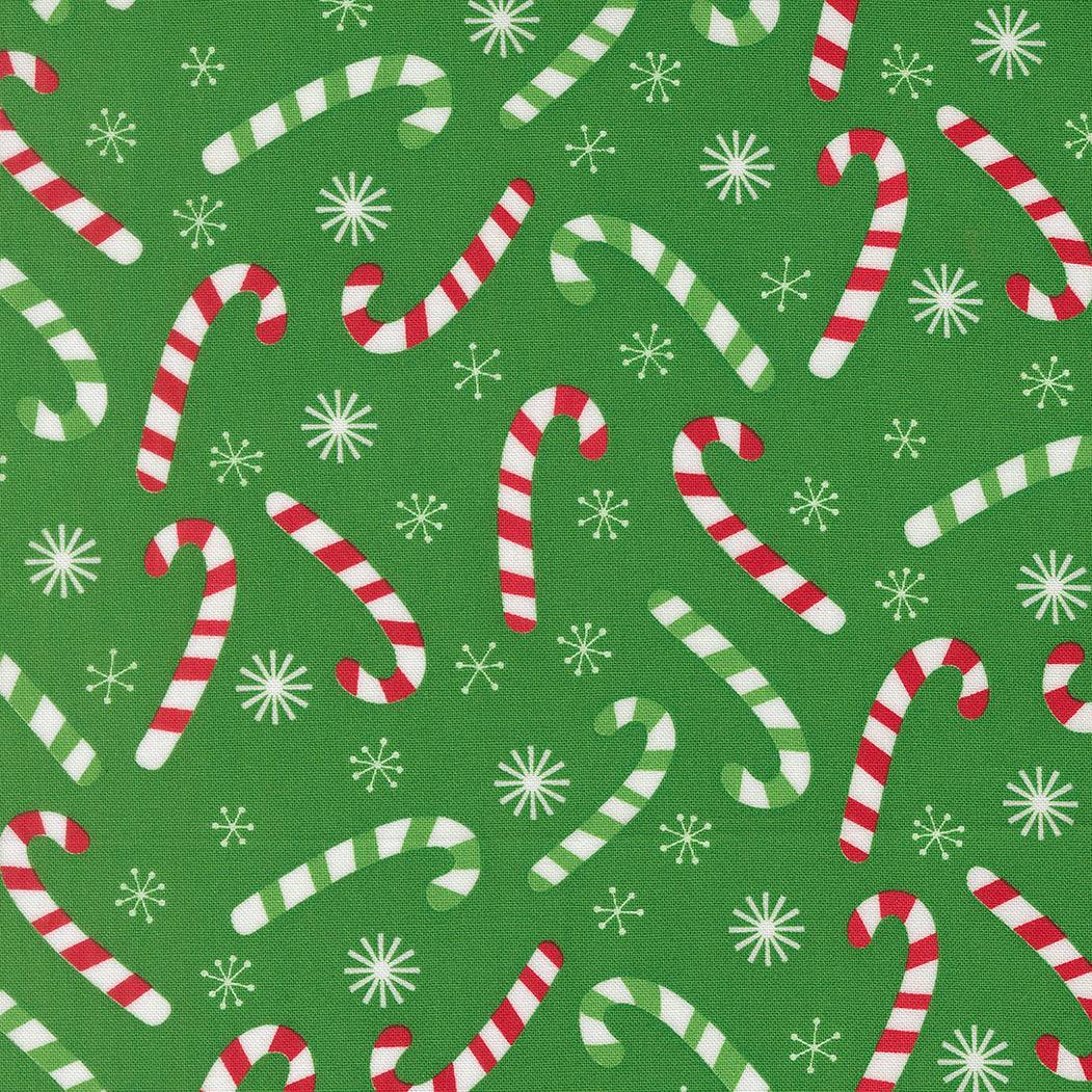Snow Time - Candy Cane Evergreen - 22503 13 by Me and My Sister Designs for Moda