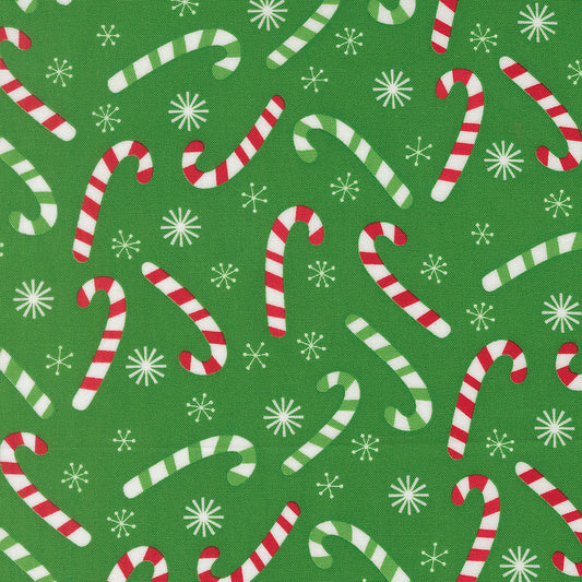 Snow Time - Candy Cane Evergreen - 22503 13 by Me and My Sister Designs for Moda