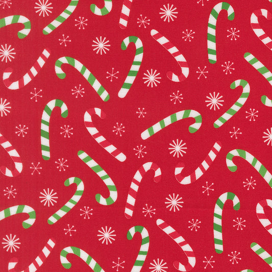 Snow Time - Candy Cane Poinsettia Red - 22503 14 by Me and My Sister Designs for