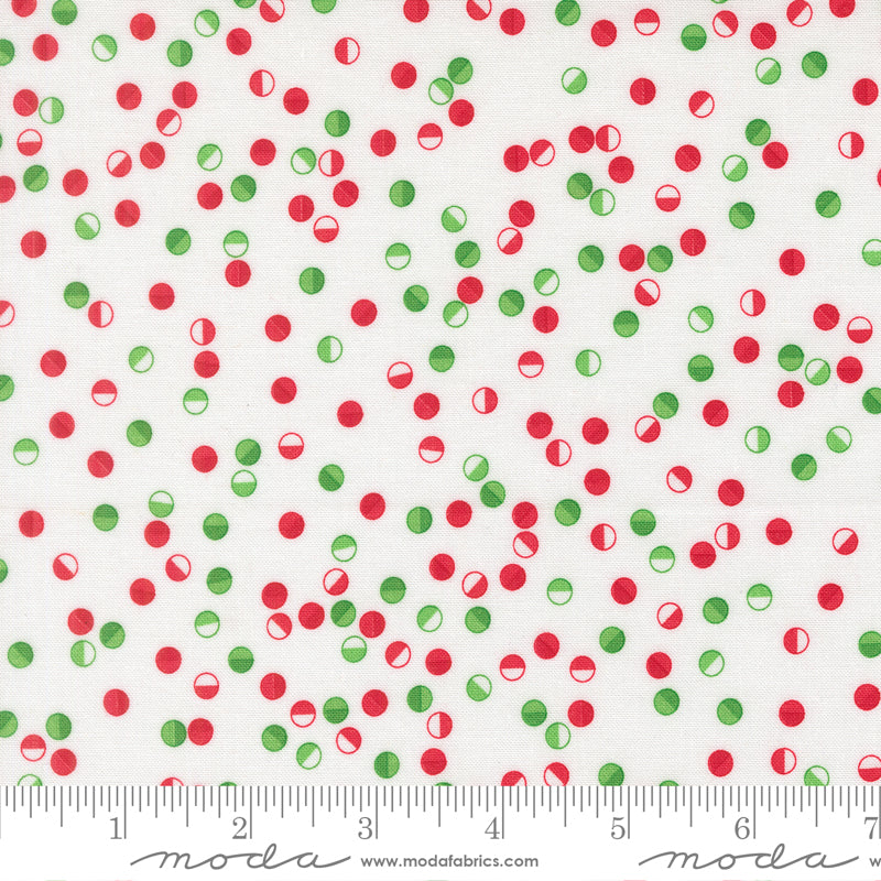 Snow Time - Jolly Dots Winter White - 22506 11 by Me and My Sister Designs for Moda