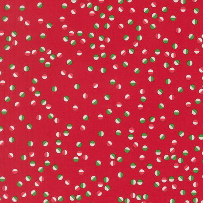 Snow Time - Jolly Dots Poinsettia Red - 22506 14 by Me and My Sister Designs for Moda