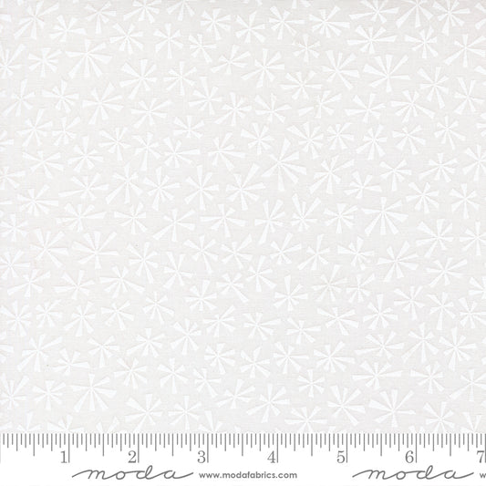 Snow Time - Tinsel Blenders Winter White on White - 22507 21 by Me and My Sister Designs for Moda