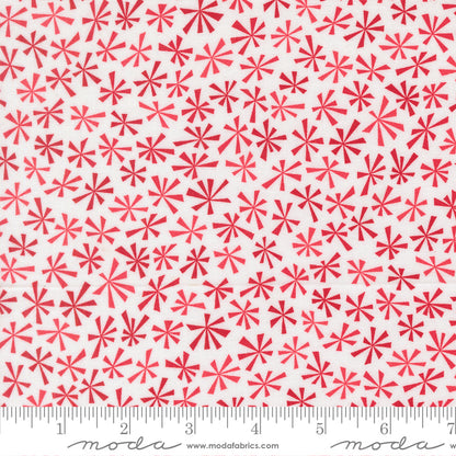 Snow Time - Tinsel Blenders Winter White Red - 22507 24 by Me and My Sister Designs for Moda
