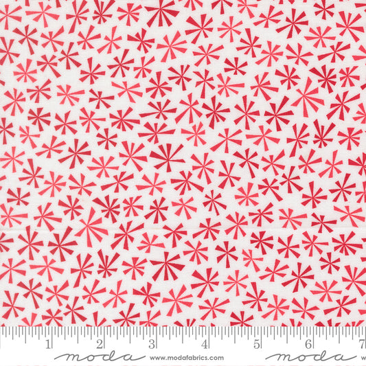 Snow Time - Tinsel Blenders Winter White Red - 22507 24 by Me and My Sister Designs for Moda
