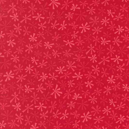 Snow Time - Tinsel Blenders Poinsettia Red - 22507 14 by Me and My Sister Designs for Moda