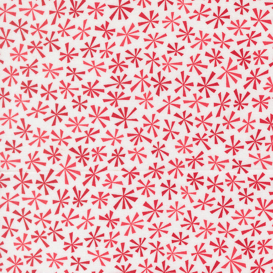 Snow Time - Tinsel Blenders Winter White Red - 22507 24 by Me and My Sister Designs for Moda